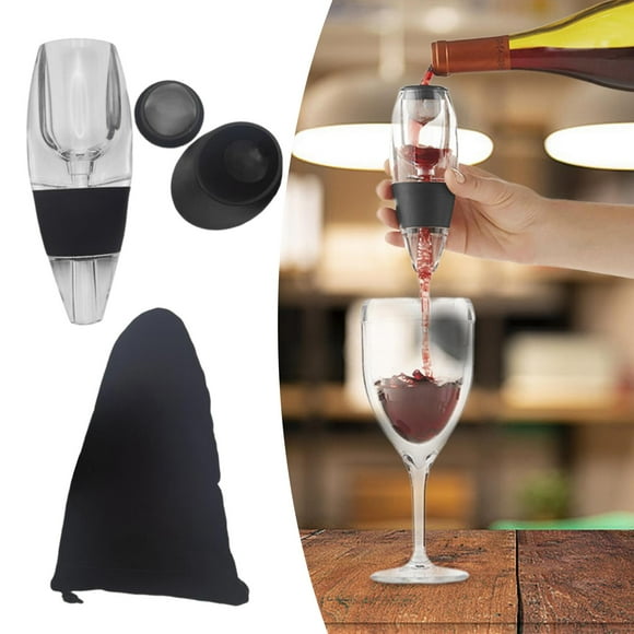 Decantador de vino con filtro, regalos de vino, decantador de whisky, aireador de vino estable para uso doméstico, fiesta de cumpleaños, picnics A