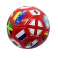 thumbnail image 2 of Icon Sports Size 3 Soccer Ball, National Teams World Clubs, Country Flags Soccer Ball - Red, 2 of 4
