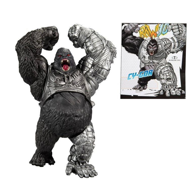 マクファーレントイズ CY-GOR RAW 10 RAW10 CY-GOR Cyborg Gorilla Action Figure in Black - Walmart.com