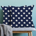 thumbnail image 5 of 4th of July Pillow Covers 18x18 Set of 2, Memorial Day Blue Stars Decorations Throw Pillow Covers Patriotic Independence Day Cushion Case for Couch Sofa Summer Home Outdoor Decor, 5 of 6