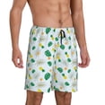 thumbnail image 2 of Kdxio Pineapple Print Mens Sleep Shorts Bottoms Soft Comfy Pajama Wear Pants with Drawstring Pockets, 2 of 7