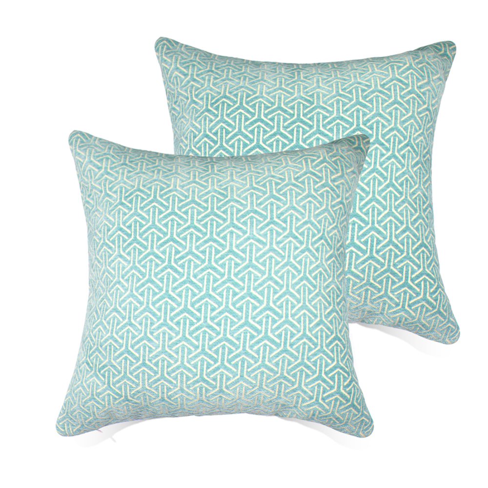 Set of 2 Throw Pillow Covers Coastal Cushions 100 Cotton Home