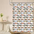 thumbnail image 5 of Abstract Funny Shower Curtain Italian Brainrot Bath Curtain Tralalero Tralala Tung Tung Tung Sahur Bathroom Curtains Gift for Boys, 5 of 6