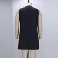 thumbnail image 6 of Gamivast Casual Dresses for Women Sleeveless V-Neck Pleated Summer Dress With Pockets Loose Fit Sundress Knee Length Jersey Dress Daily Home Shopping, 6 of 6