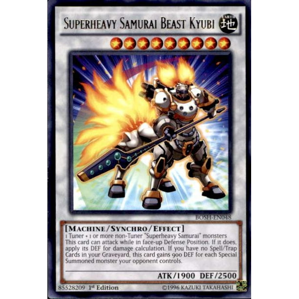 Yugioh Breakers Of Shadow Superheavy Samurai Beast Kyubi Bosh En048 Walmart Com Walmart Com