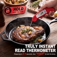 thumbnail image 2 of Arenviy Digital Meat Thermometer for Cooking, Instant Read Food Thermometer for Grill, BBQ & Kitchen, Foldable, 4.3-inch Probe, 2 of 7