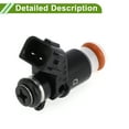 thumbnail image 3 of Inyector de combustible No.16450PLC003 para Honda Civic Si 2.0 02-05 Coincidencia de flujo Boquilla de combustible negra 1 Pc, 3 of 7