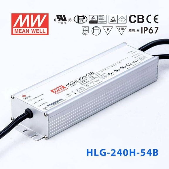 Mean Well HLG-240H-54B Power Supply 240W 54V - Dimmable