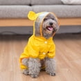 thumbnail image 4 of Chubasquero para perros con capucha-impermeable Chaqueta ligera de Poncho de lluvia para perros medianos grandes-fácil de llevar - Amarillo XL Sunnimix impermeables para cachorros, 4 of 8