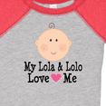 thumbnail image 4 of Inktastic My Lola and Lolo Love Me Girls Baby Bodysuit, 4 of 5