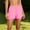 Hot Pink, variant on Womens 2-in-1 Athletic Shorts, Built-in Liner with Relaxed Outer Layer, Breathable Fabric for Gym Jogging Activities Orange M