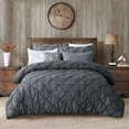 RUIKASI Dark Gray Queen Comforter Set - Soft and Fluffy Bedding 3