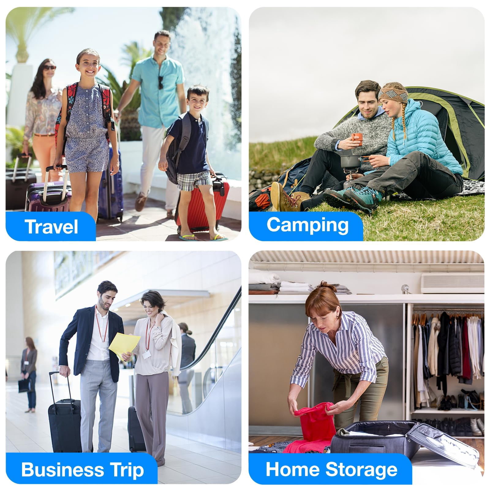 Packing Cubes Compressible, 8 Set Travel Packing Cube Organizer for Carry-on Luggage - Versatile & Reusable Travel Accessories Mesh Storage Bags Maximize Space & Stay Organized for Suitcase