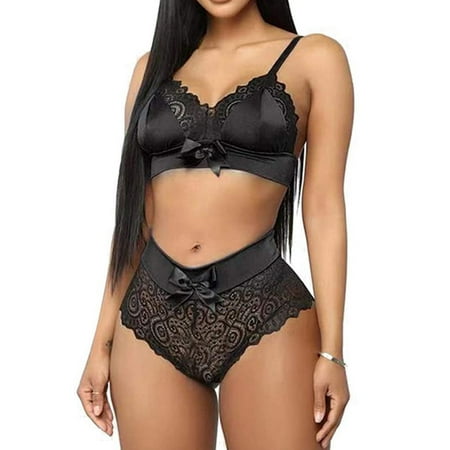 

Musuos Women Strappy Babydoll Lingerie Pajama Set Camisole with Shorts 2 Pcs Sleepwear