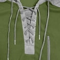 thumbnail image 3 of Sweatshirt for Men, Men's Color Block Sweatshirt Hooded Sweater with Lace-Up Neckline, Perfect for Casual and Outdoor Wear Army Green M, 3 of 8