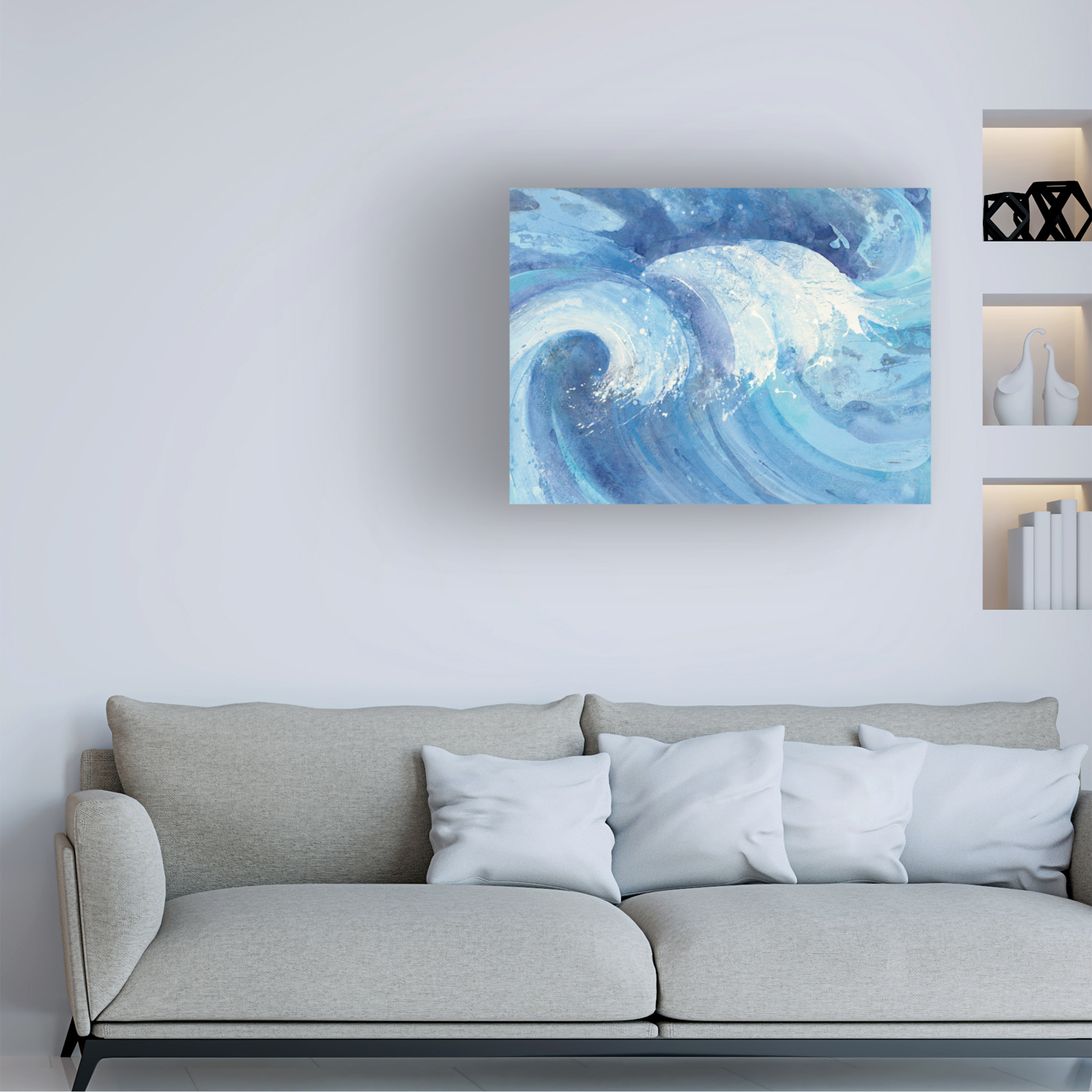 Trademark Fine Art 'The Big Wave' Canvas Art by Albena Hristova