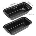 thumbnail image 4 of Molde rectangular para tostadas, molde para pastel de pan, moldes para hornear pasteles antiadherentes de acero al carbono, negro, 4 of 5