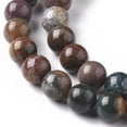 thumbnail image 3 of 1 Strand Natural Ocean Jasper Beads Strands Round 8mm Hole: 1.2mm 46pcs/strand 15.35 inch(39cm), 3 of 3