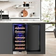 thumbnail image 3 of Koolatron 28 Bottle Dual Zone 15" Under Counter Wine Cooler w/ Lock, 3 of 8