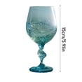 thumbnail image 2 of 11.8oz Ocean Wave Wine Glass, Unique Sea Glass Design with Textured Waves, Long Stem Coastal Red & White Wine Glass, Gift for Beach Lovers & Summer Parties(B, 350ml), 2 of 5