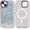 Blue Spring, variant on for iPhone 14 Pro Case Cute - Durable Shockproof 6.6 ft Drop Impact Phone Case - Funny MidDesign (6.1") Glitter Pink