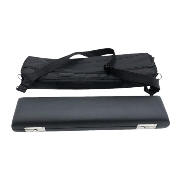 Estuche para flauta, bolsa de transporte para flauta, bolsa multifuncional de lona para instrumentos musicales, color negro. 17 hoyos