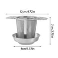 thumbnail image 3 of Fzsteel Lace Design Tea Infuser – Floral Pattern, 304 Stainless Steel, Rust-Resistant, Easy to Use, 4.7x1.6x2.8 Inches, 3 of 5
