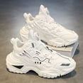 thumbnail image 3 of Men'S Casual Athletic Shoes - Mid-Top Running Shoes in White And Black for Men - Featuring a Breathable Synthetic Upper, Cushioned Sole, Stylish Design, Suitable for The Gym, Hiking, 3 of 5