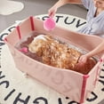 thumbnail image 6 of Portable Dog Bathtub for Large Dogs - 48.4Gal Foldable Pet Wash Station with Drain Plug, Insulated & Non-Slip Design for Indoor/Outdoor Bathing, Grooming, Camping（Pink）, 6 of 11