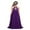 Purple, variant on TiaoBug Big Girls Halter Neck Chiffon Flower Dress Princess Wedding Bridesmaid Formal Party Evening Maxi Gown Deep Purple 8