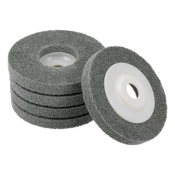 Uxcell 4 Inch Nylon Fiber Polishing Wheel Sanding Pad for Angle