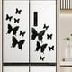 thumbnail image 5 of Decoración de pared de 12 piezas de mariposa negra de plástico simulado, 5 of 9