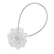 thumbnail image 5 of 2 Piezas Cortina Recogida Hebilla Decorativo de Retención para Dormitorio Retención Tema Flor loto blanco Gloria Gancho de cortina, 5 of 9