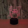 thumbnail image 5 of YSITIAN 3D Drum Kit Night Light Touch Table Desk Optical Illusion Lamps 7 Color Changing Lights Home Decoration Xmas Birthday Gift（Style 20） YT-14864, 5 of 6