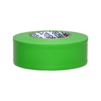 Presco PresGlo Texas Roll Flagging Tape [3 mils thick]: 1-3/16 in. x 50 yds. (Neon Green) [NON-ADHESIVE]