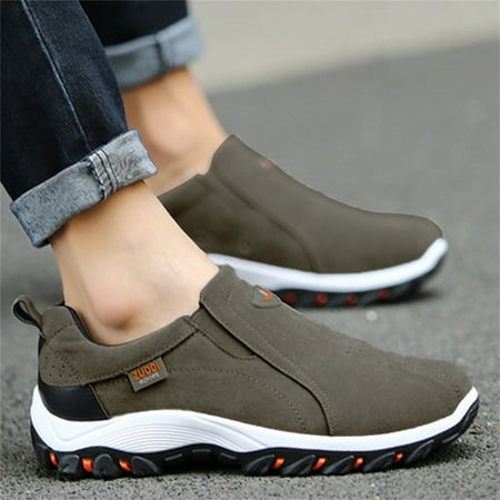 

Summer Savings Clearance! Zpanxa Mens Casual Shoes Men Fashion Sports Shoes Net Surface Trend Casual Running Trendy Sneakers Gray 39