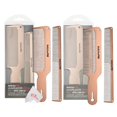thumbnail image 1 of Two Packs BaByliss Pro Barberology RoseFX Metal Comb Set 9" Clipper Comb and 7.5" Cutting Comb Rose Gold, 1 of 3