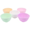 thumbnail image 3 of Juego de 5 tazones de silicona duraderos para mezclar mascarillas faciales., 3 of 7