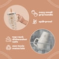 thumbnail image 2 of YAYA My First Travel Tumbler for Preschool & Kids 3+, Insulated Stainless Steel Tumbler with Reusable Silicone Straw & Spill-Proof Lid, Cup Holder Compatible, BPA-Free, 12oz, Western, 2 of 9