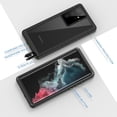 thumbnail image 6 of REQO Samsung Galaxy S22 Ultra Case, IP68 Waterproof Dustproof, Built-in Screen Protector, Rugged Full Body Shockproof Protective Cover for Galaxy S22 Ultra 5G 6.8 Inch, Black/Clear, 6 of 8