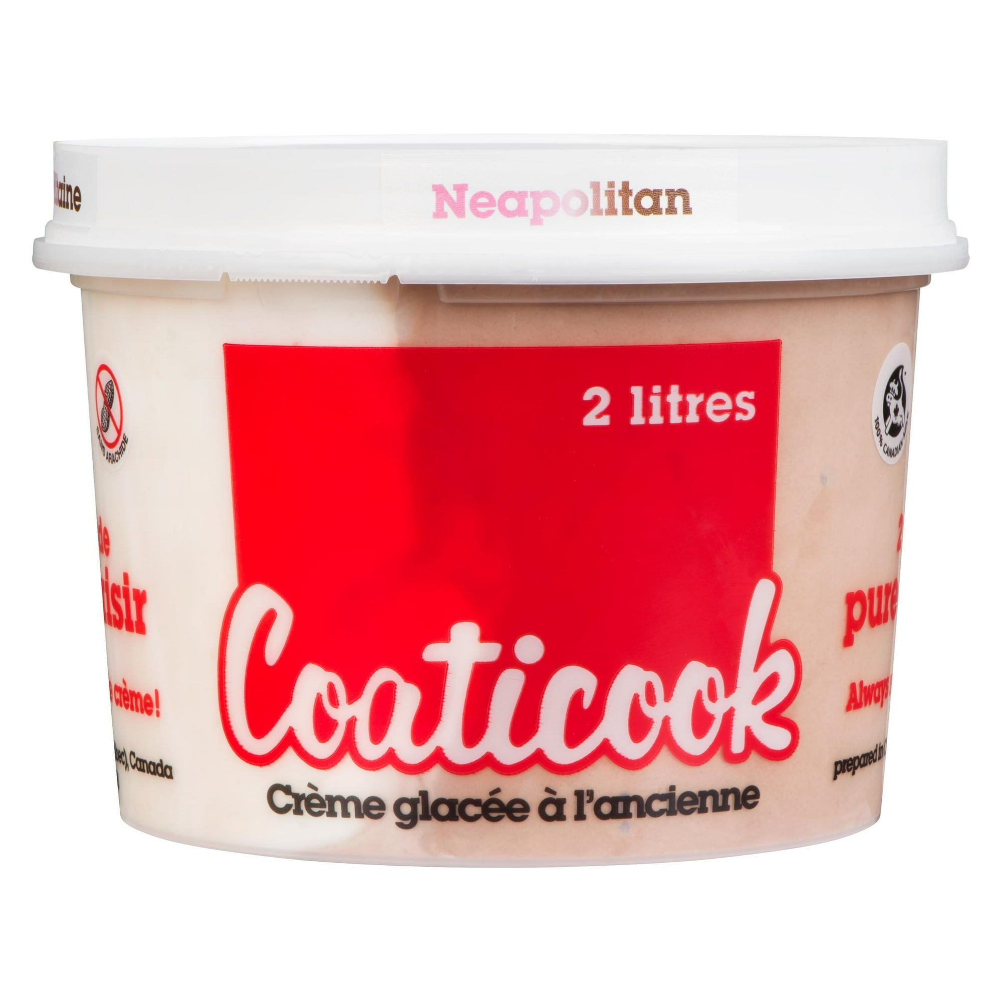 Laiterie de Coaticook Ice Cream Napolitaine, 2 kg