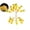 Yellow2, variant on Easter Day Decorations String Lights, Carrot Theme String Lights, Muti Flicker Modes, for Bedroom, Birthday, Tent Wedding Party