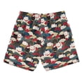 thumbnail image 7 of FORMRS Boys Swim Trunks Quick Dry Mesh Lining Beach Boardshorts, Sizes XS-XL, White Lucky Cat, 7 of 7