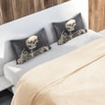 thumbnail image 7 of Coolnut Funny Skull Pillowcase for Hair and Skin Silk Pillowcase King Size 20 ×40In, Soft and Breathable Slippery Satin Pillowcase Covers for Sleep Decor Giftsation 236, 7 of 7
