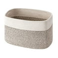 thumbnail image 2 of Yesbay Storage Box Breathable High Capacity Hand-knitted Woven Cotton Rope Storage Basket for Toys, 2 of 8