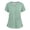 Light Green#6037, variant on Hearthz Women Scrub Tops V Neck Short Sleeve Nurses Working Uniforms with Pocket Blue Scrub Tops for Women