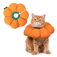 thumbnail image 1 of Cute Waterproof Cat Cone Collar for Healing, Anti-Bite Safety Elizabethan e Collar for Cats - Orange Pumpkin Cat, 1 of 4