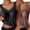 Dark Blue, variant on OIUUAK 2 Pack Cotton Shelf Bra Camisole Tops for Women Adjustable Spaghetti Strap Tank Top Summer Cami Shirt Built in Bra Cotton Camisole Beach Vacation, Beige