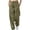 Green, variant on Womens Solid Color Straight Leg Pants Elastic Waist Loose Fit Soft Breathable Fabric Relaxed Silhouette Casual Daily Wear Full Length Trousers