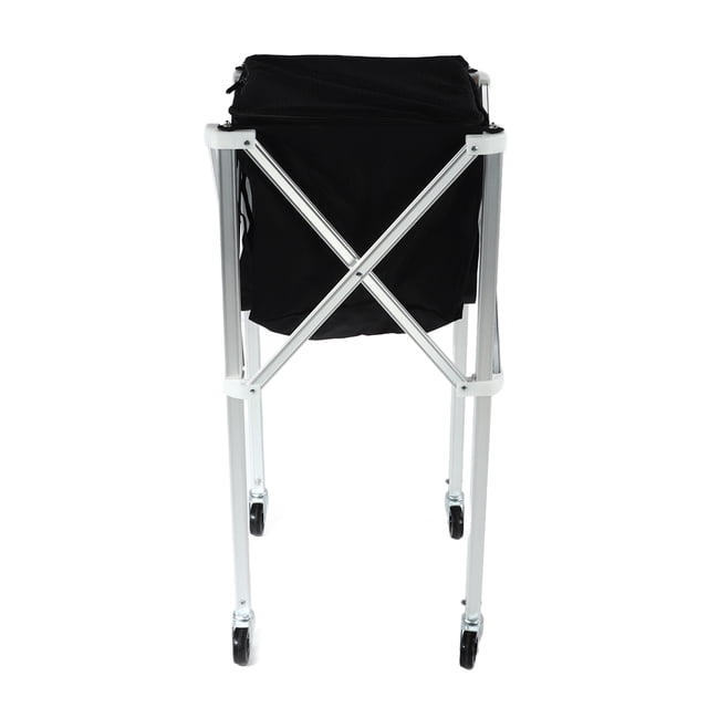 Foldable Tennis Ball Cart, Wheel Aluminum Alloy Top Portable Tennis Ball Cart Stable Structure for Outside Use